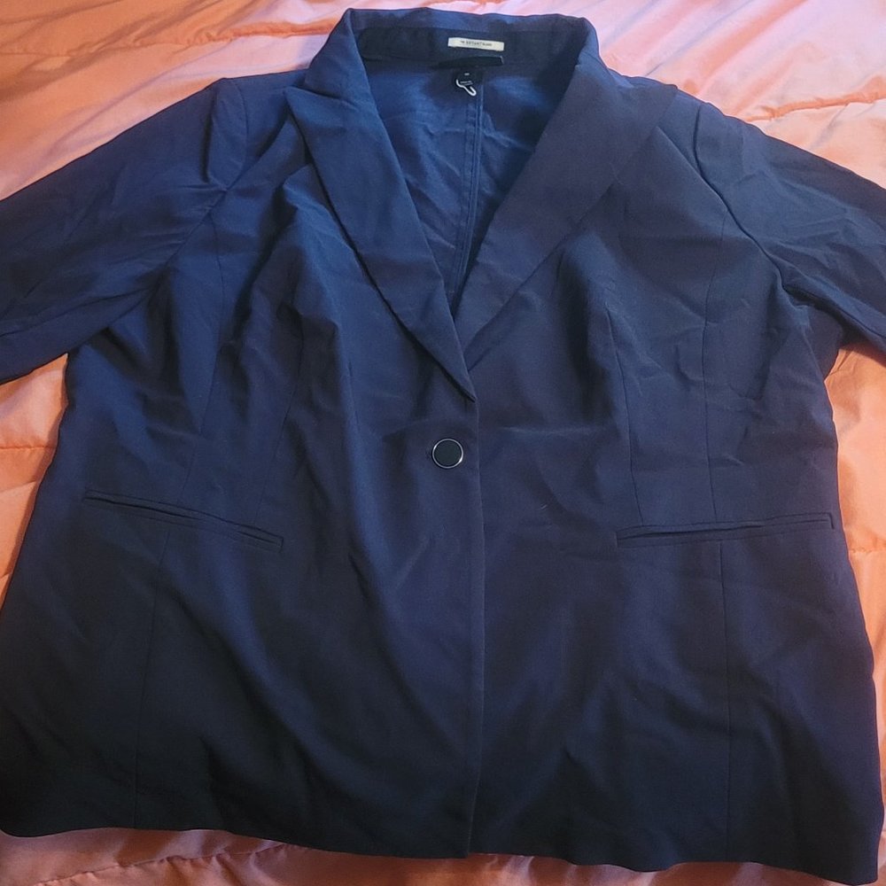 Lane Bryant 20 Dark Blue Blazer